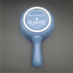 Vintage Technique‎ Flame Blue Ceramic Saucepan with Handle 5.5"